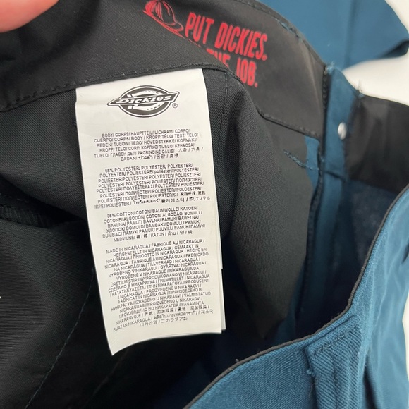 Dickies Skateboarding Slim Fit Pants 30x32 Teal - Picture 7 of 8